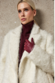 Stylish women's white coat